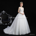 luxury princess robe de mariage sleeveless backless simple wedding dress